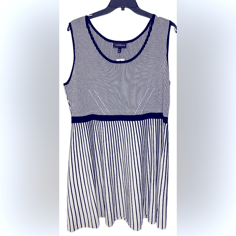 Stretchy Striped A-line Dress